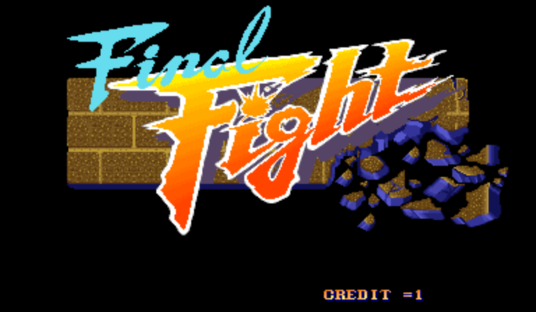 Final Fight (USA, set 2) Title Screen